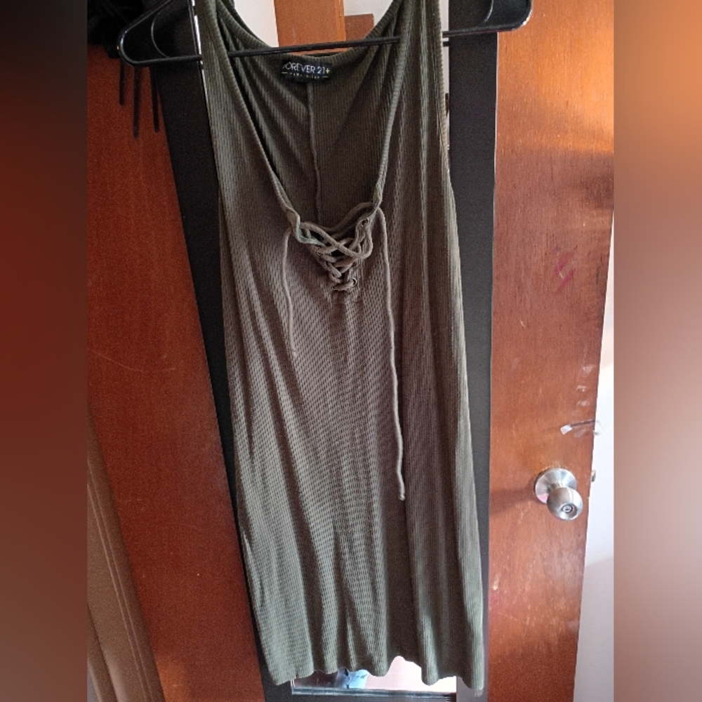 Army Green Stretchy Bodycon Dress